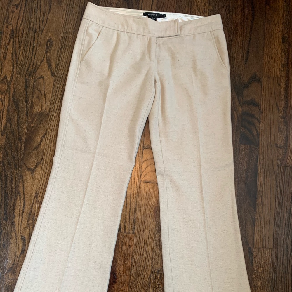 Wool pants, cream/oatmeal Size 6